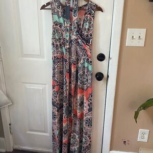 FLORAL MAXI DRESS L